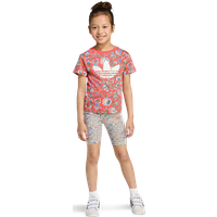 Adidas Originals X Liberty London Kinder Trainingsanzüge - Rot - Größe 117 - 122 CM - Baumwoll-Jersey von Adidas