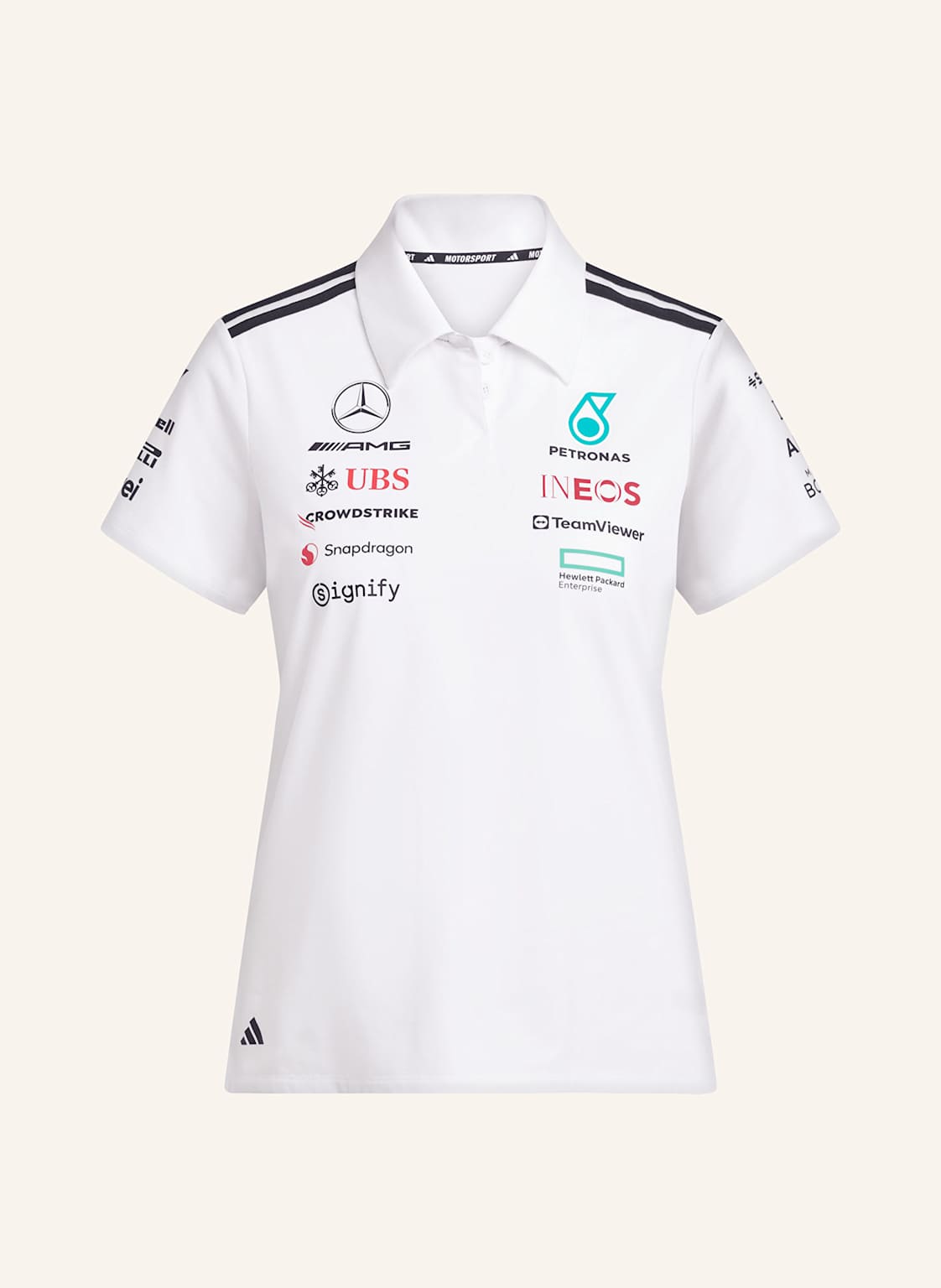 Adidas Poloshirt Mercedes - Amg Petronas Formula One Team weiss von Adidas