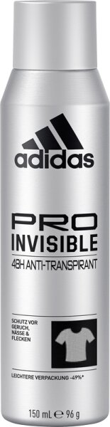 Adidas Pro Invisible Deodorant Spray for Men 150 ml von Adidas