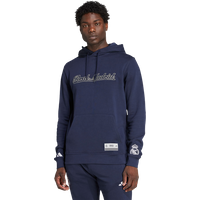 Adidas Real Madrid Herren Kapuzenpullover - Blau - Größe M - Baumwoll-Jersey von Adidas