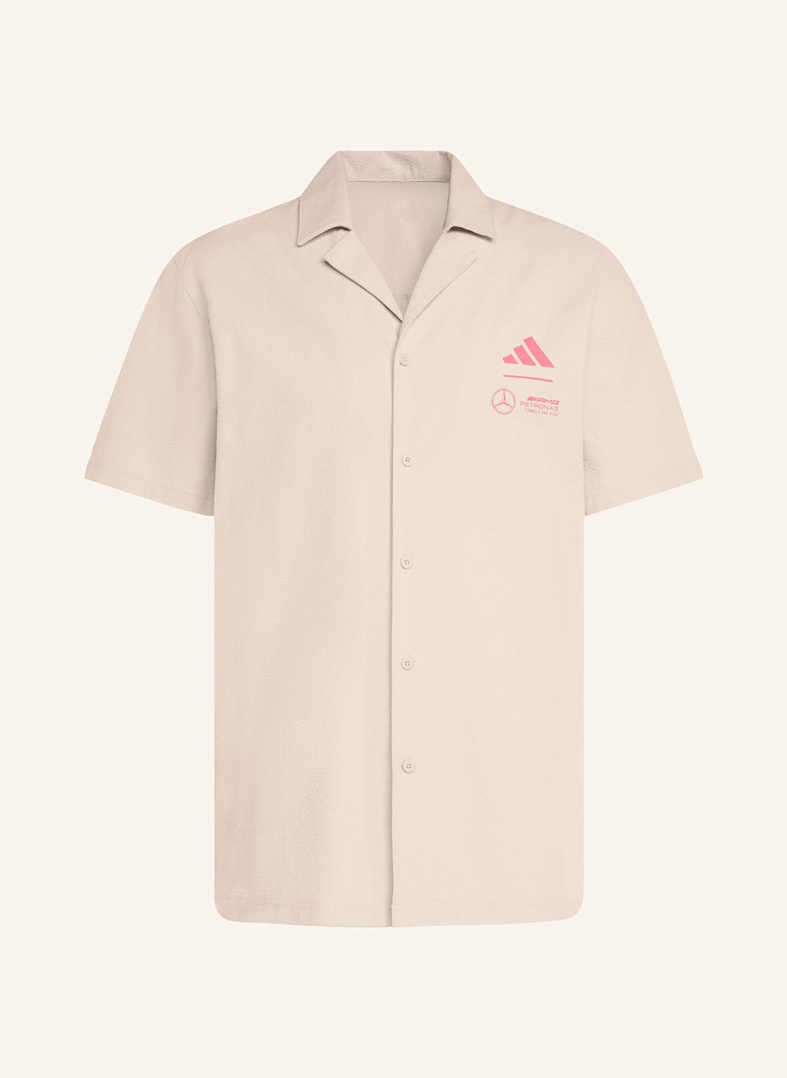 Adidas Resorthemd Mercedes - Amg Petronas Formula One Team Summer Loose Fit grau von Adidas