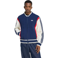 Adidas Retro Remix Cardigan Herren Sweatshirts - Blau - Größe S - Baumwoll-Canvas von Adidas