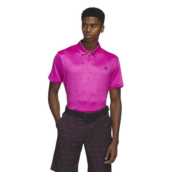 Adidas STRIPE ZIPPER Halbarm Polo pink von Adidas