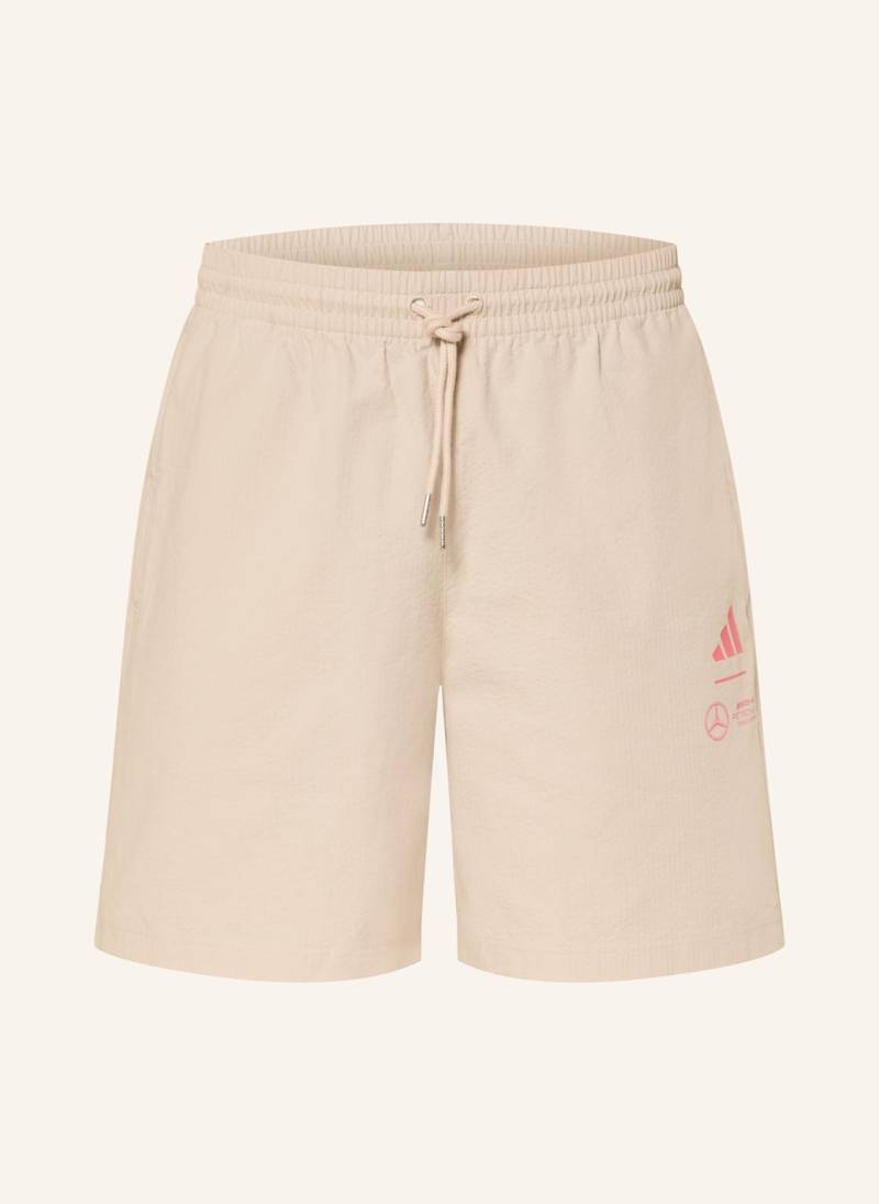 Adidas Shorts Mercedes - Amg Petronas Formula One Team beige von Adidas