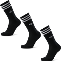 Adidas Solid Crew 3 Pack Unisex Socken - Schwarz - Größe 40-42 von Adidas
