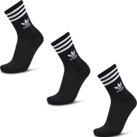 Adidas Solid Crew 3 Pack Unisex Socken - Schwarz - Größe 43-45 von Adidas