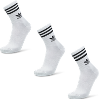 Adidas Solid Crew 3 Pack Unisex Socken - Weiß - Größe 43-45 von Adidas