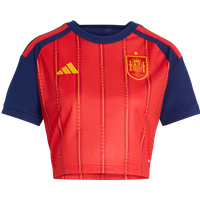 Adidas Spain 26 Home Cropped Jersey Damen Trikots/Replikate - Rot - Größe 44 - Poly Mesh von Adidas