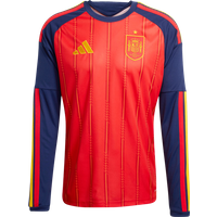 Adidas Spain 26 Home Replica Long Sleeve Jersey Herren Trikots/Replikate - Rot - Größe XS - Poly Mesh von Adidas