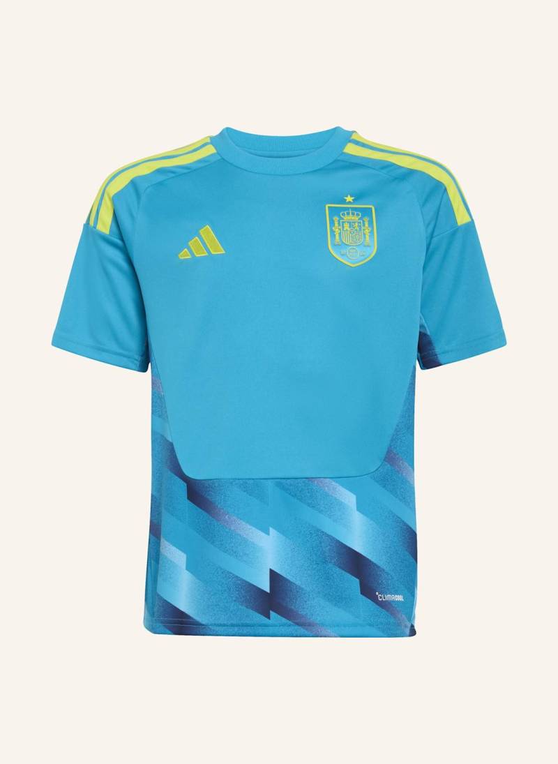Adidas Spanien 26 Torwart-Heimtrikot Kinder blau von Adidas