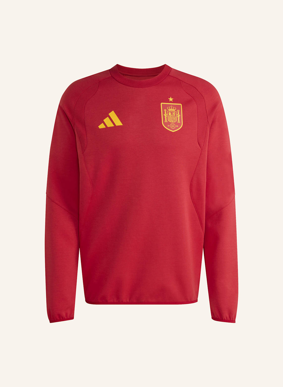 Adidas Spanien Tiro Travel Crew Pullover rot von Adidas