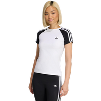 Adidas Sst T-shirt Damen T-Shirts - Weiß - Größe 40 - Baumwoll-Jersey von Adidas