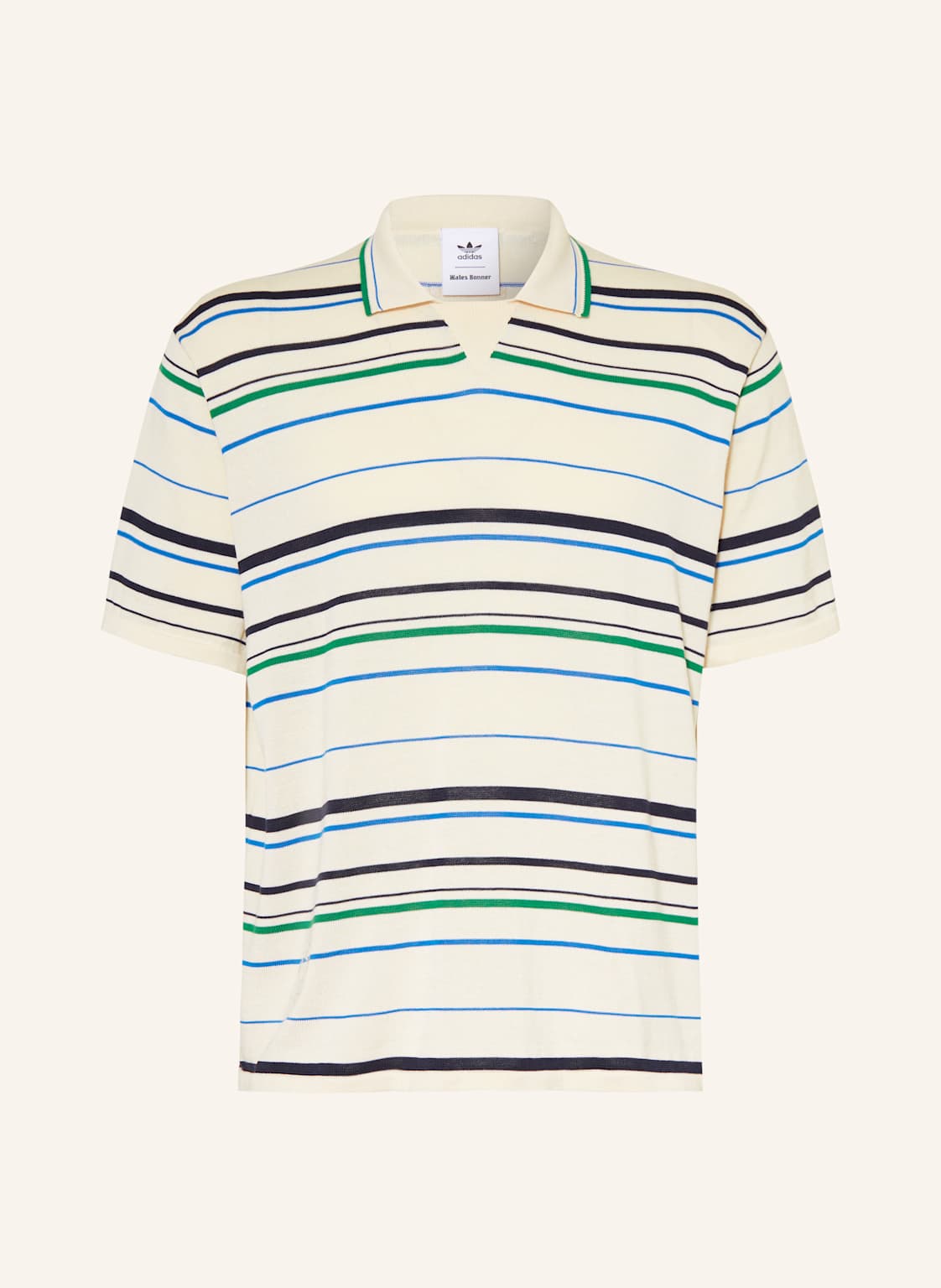 Adidas Strick-Poloshirt Wb Knit beige von Adidas