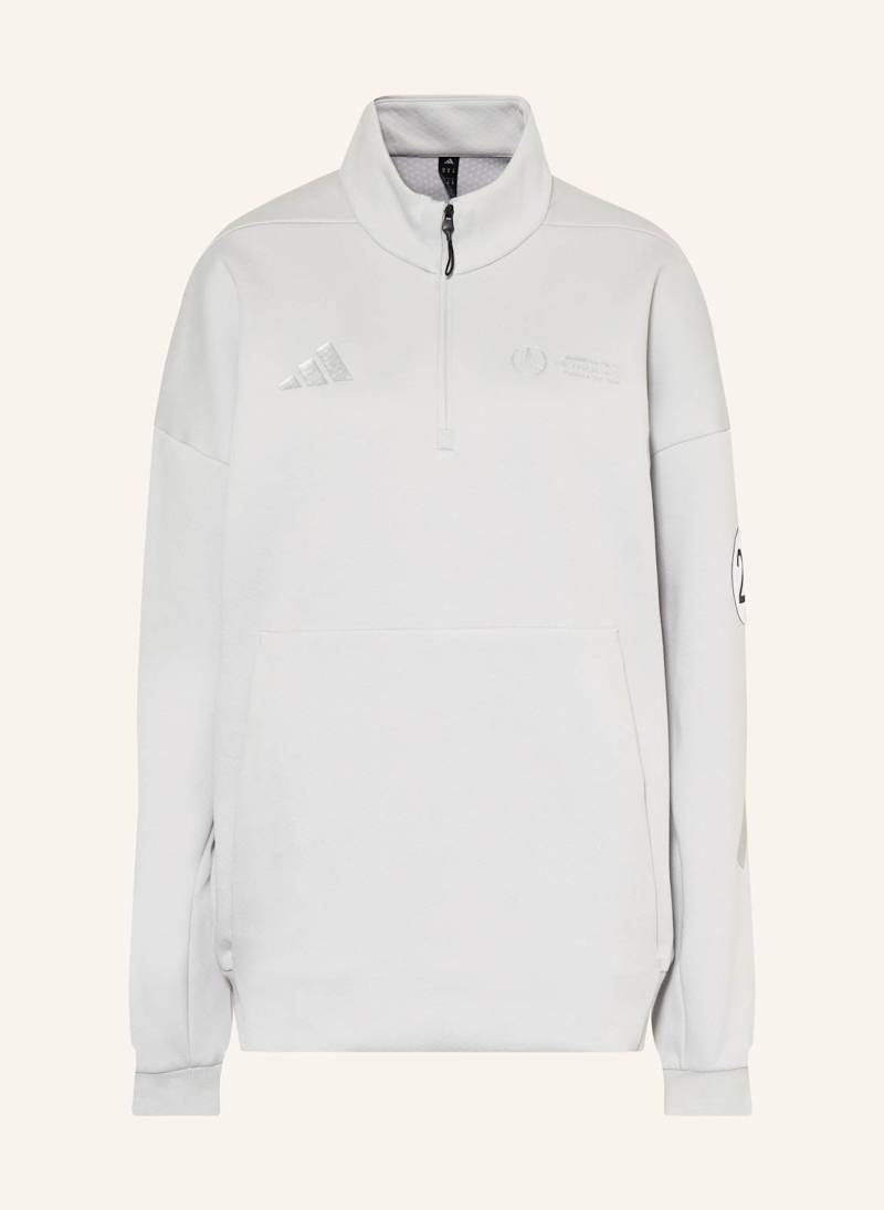 Adidas Sweat-Troyer Mercedes - Amg Petronas Formula One Team Silver Arrows grau von Adidas