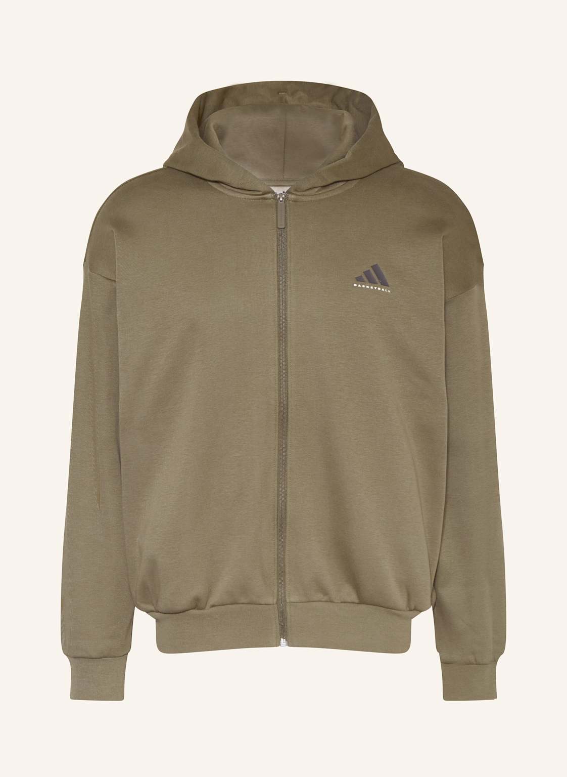 Adidas Sweatjacke Adidas Basketball Full Zip gruen von Adidas