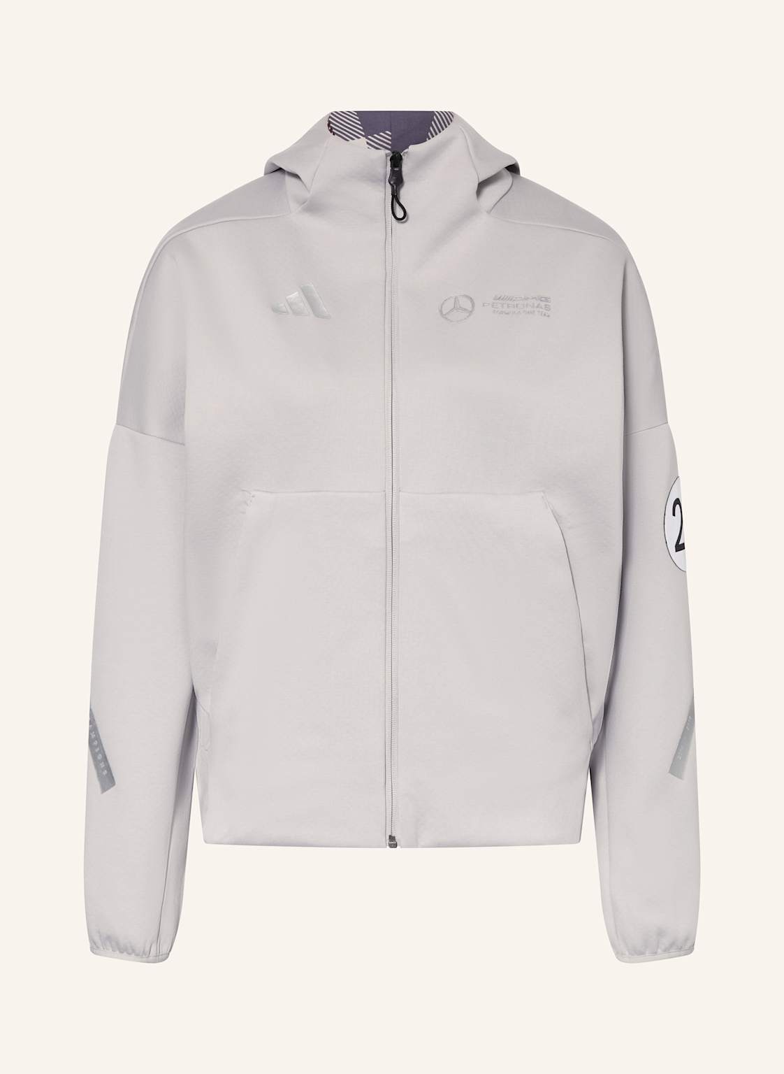 Adidas Sweatjacke Mercedes - Amg Petronas Formula One Team Silver Arrows grau von Adidas