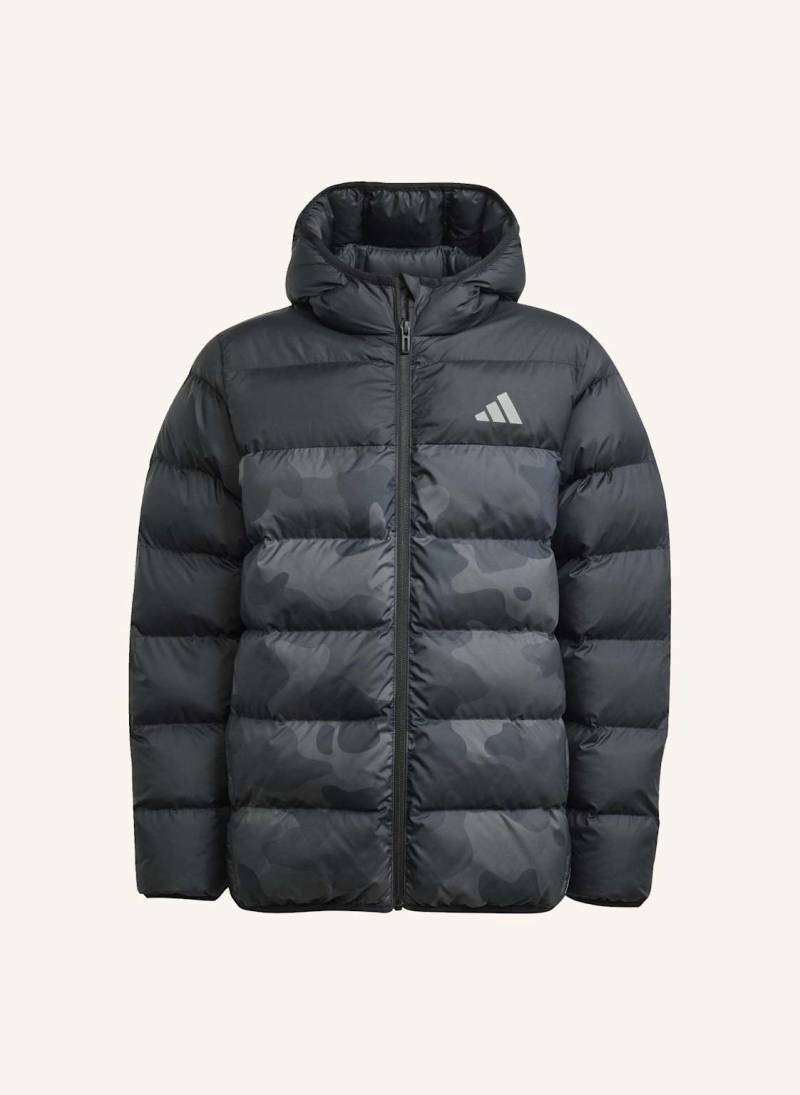 Adidas Synthetic Down Allover Print Jacke Kinder schwarz von Adidas