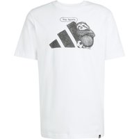 Adidas T-Shirt aus Baumwolle mit Frontprint, Regular Fit von Adidas