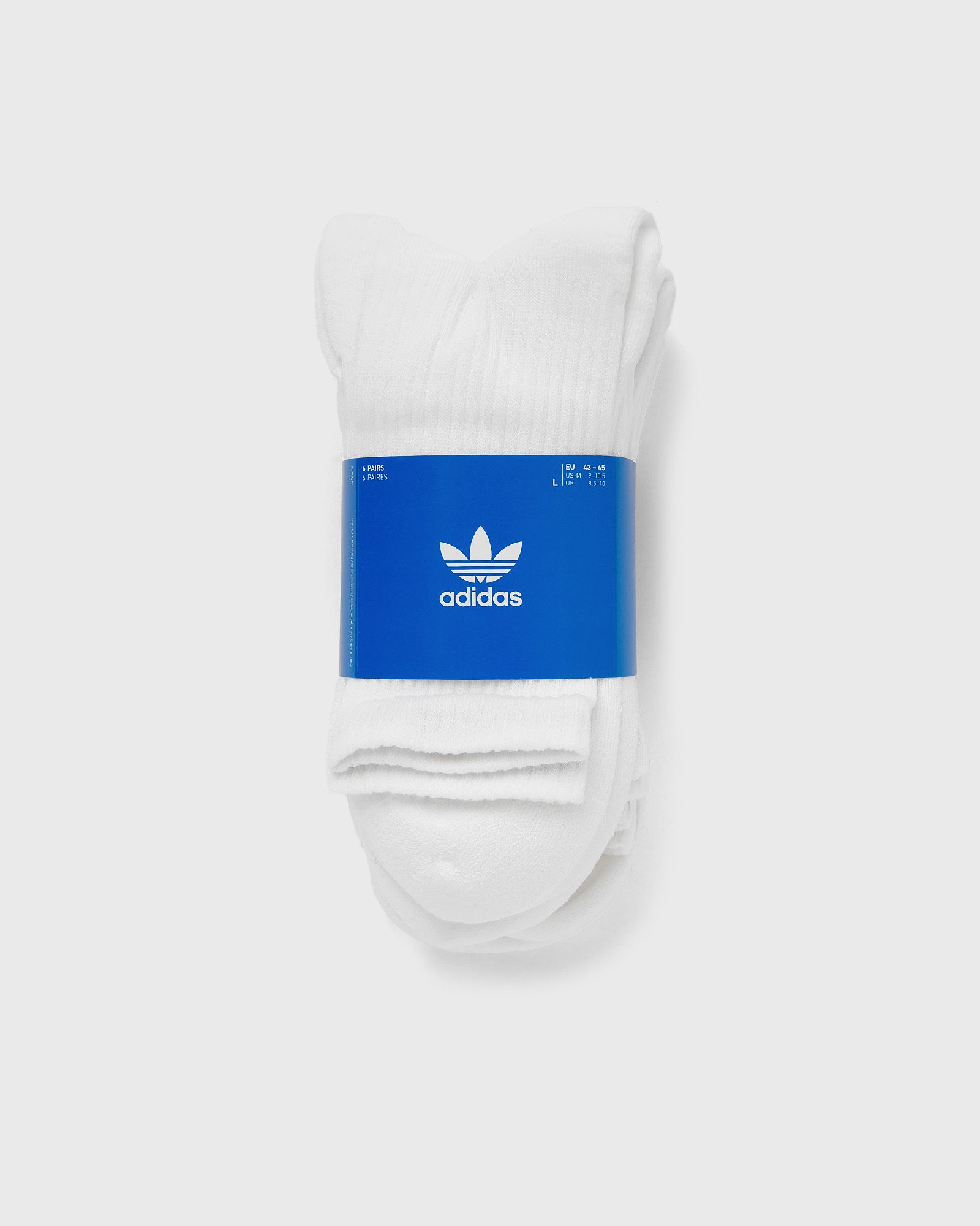 Adidas TRE CRW SOCK 6PP men Socks white in Größe:L von Adidas