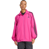Adidas Teamgeist Adicolor Oversized Track Top Damen Trainingsoberteile - Rosa - Größe 38 - Poly Mesh von Adidas