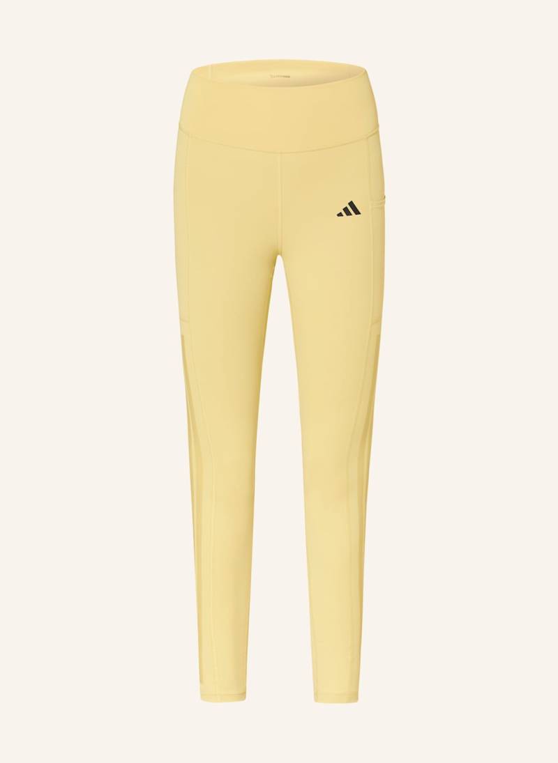 Adidas Tights Optime 3-Stripes gelb von Adidas