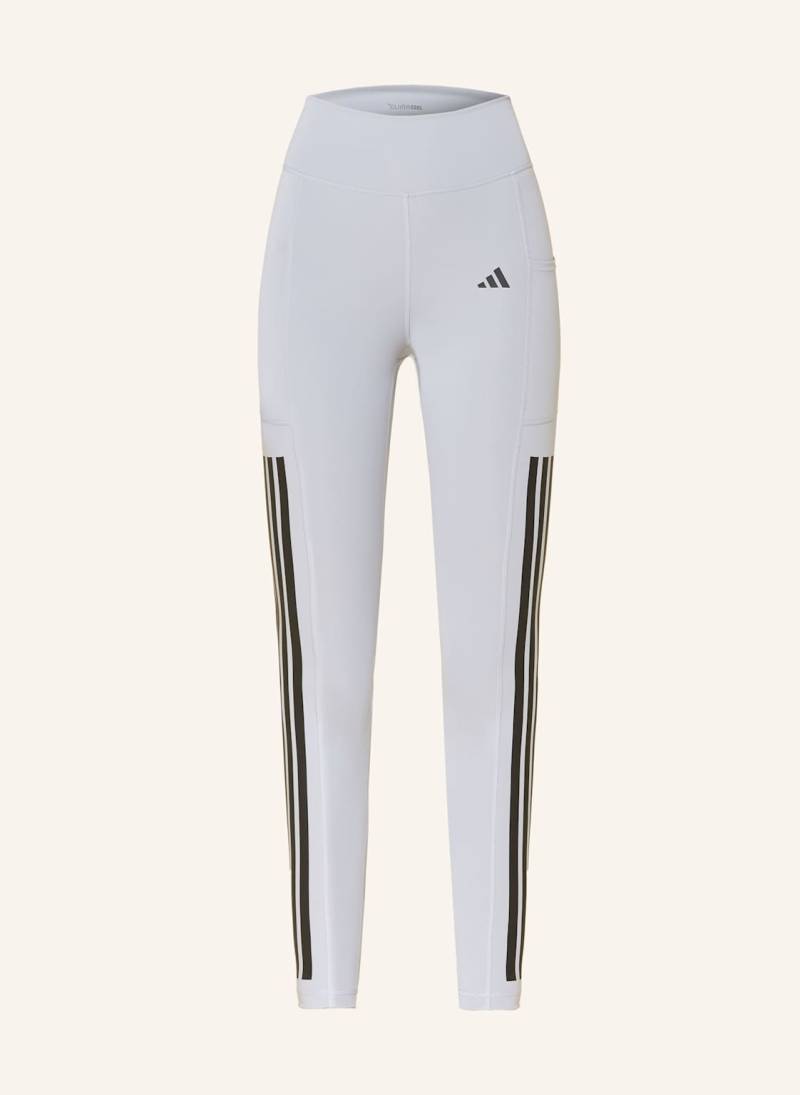 Adidas Tights Optime 3-Stripes Full Length grau von Adidas