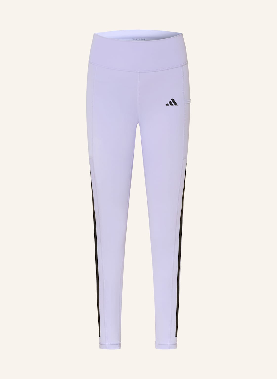 Adidas Tights Optime 3-Stripes lila von Adidas