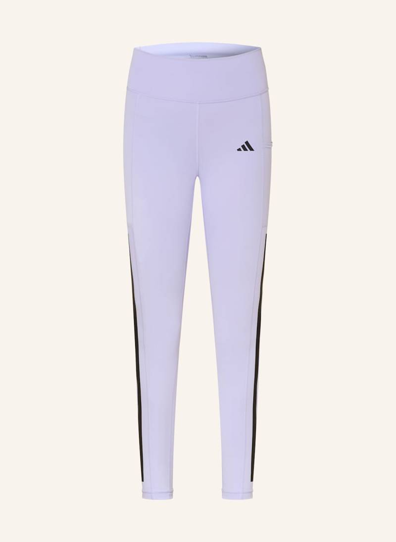 Adidas Tights Optime 3-Stripes lila von Adidas