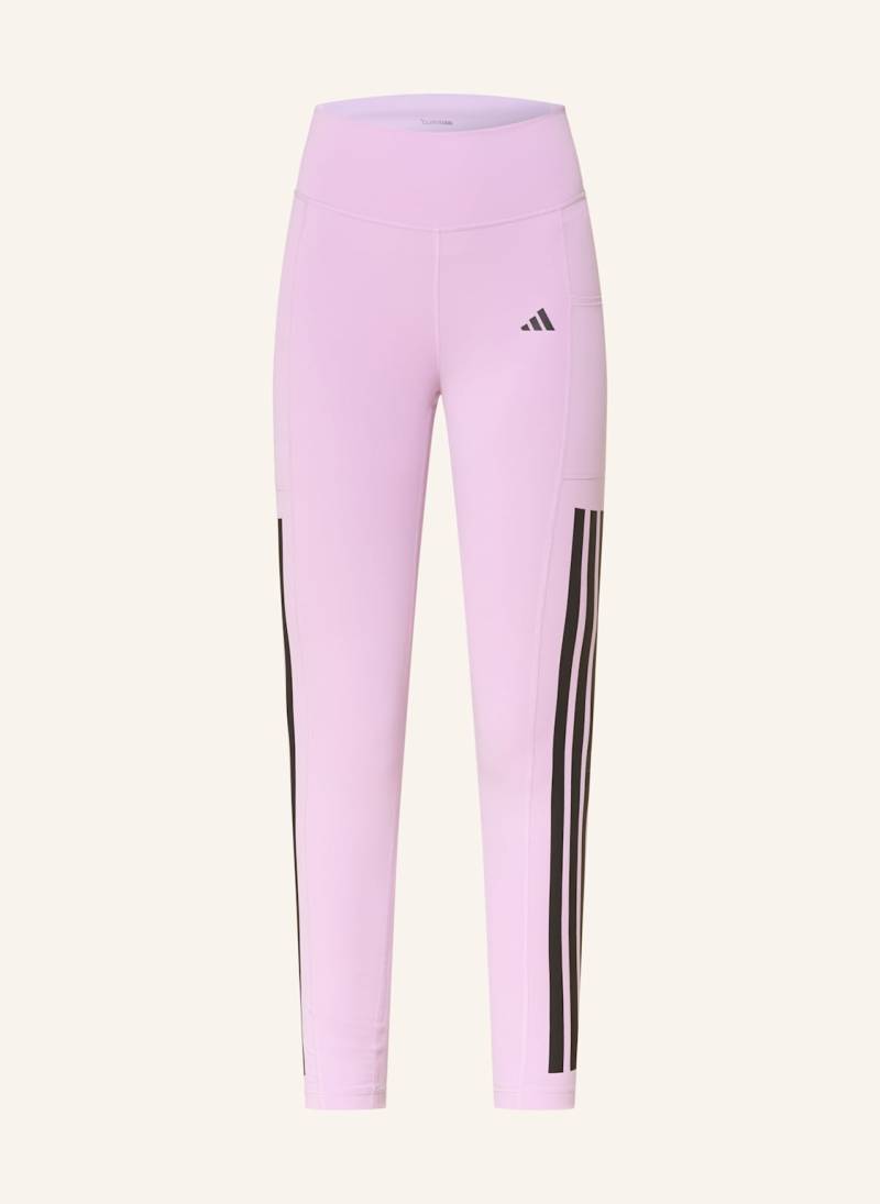 Adidas Tights Optime 3-Stripes lila von Adidas