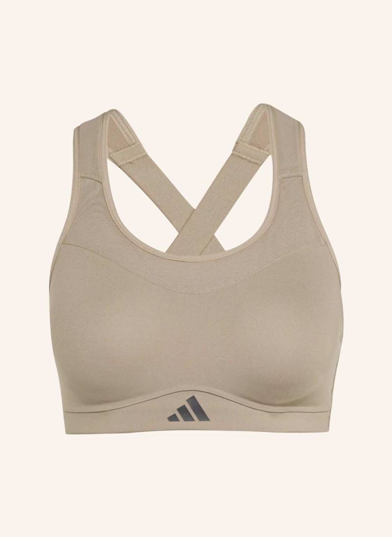 Adidas Sport-Bh Tlrd Impact Training Mit Mesh braun von Adidas