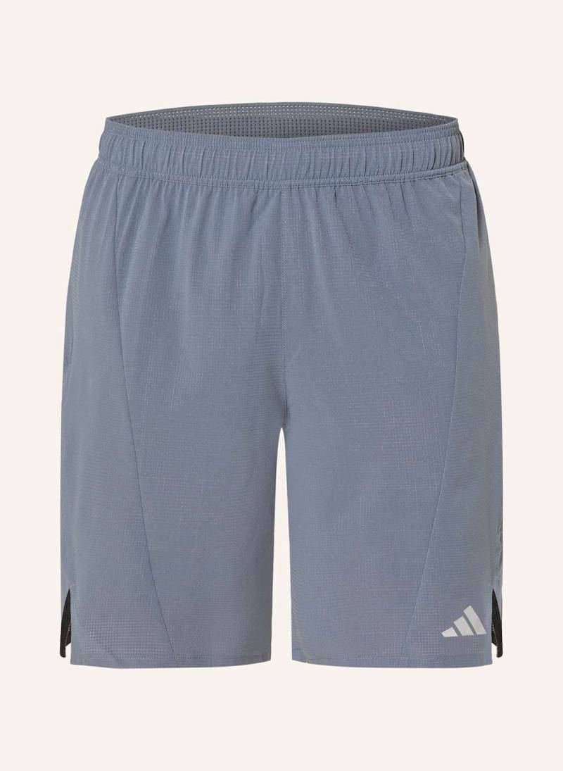 Adidas Trainingsshorts Designed For Training Heat.Rdy Hiit blau von Adidas