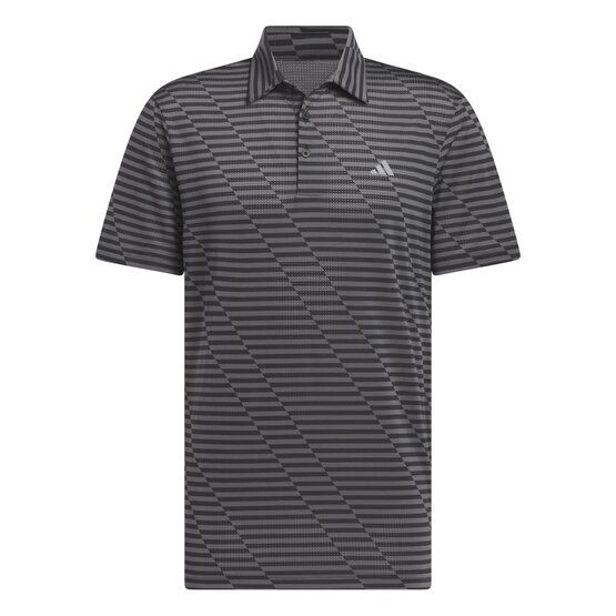 adidas Ultimate365 Mesh Print Halbarm Polo schwarz von Adidas