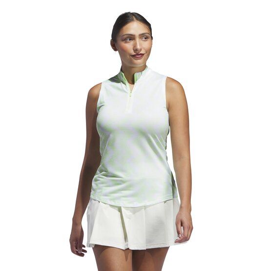 Adidas Ultimate365 Ottoman Printed ohne Arm Polo hellgrün von Adidas