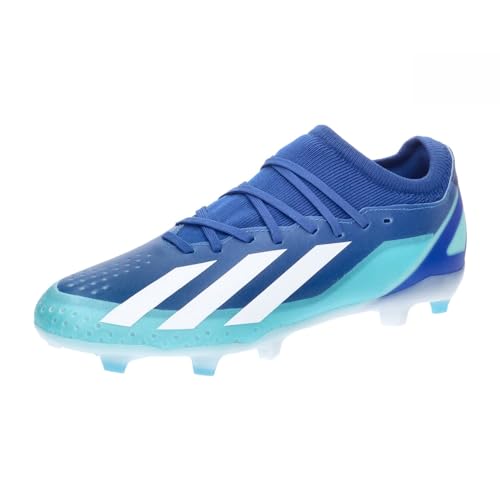 Adidas Unisex X Crazyfast.3 Fg Football Shoes (Firm Ground), Bright Royal/FTWR White/Solar Red, 45 1/3 EU von adidas