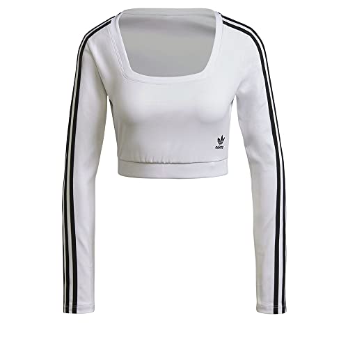 Adidas Women's Long Sleeve Sweatshirt, White, 46 von adidas