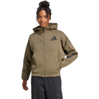 Adidas Z.n.e. Damen Kapuzenpullover - Grün - Größe: 38 - Poly Mesh - Foot Locker von Adidas