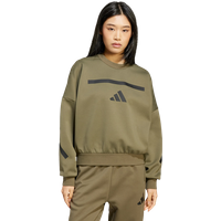 Adidas Z.n.e. Damen Sweatshirts - Grün - Größe: 38 - Poly Mesh - Foot Locker von Adidas