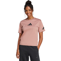 Adidas Z.n.e. Damen T-Shirts - Braun - Größe: 38 - Baumwoll-Jersey - Foot Locker von Adidas