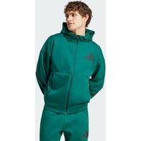 Adidas Z.n.e. Full-zip Hooded Track Herren Jacken - Grün - Größe S - Poly Mesh von Adidas