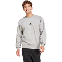 Adidas fleece Herren Sweatshirts - Grau - Größe XXXXL - Baumwoll-Jersey von Adidas
