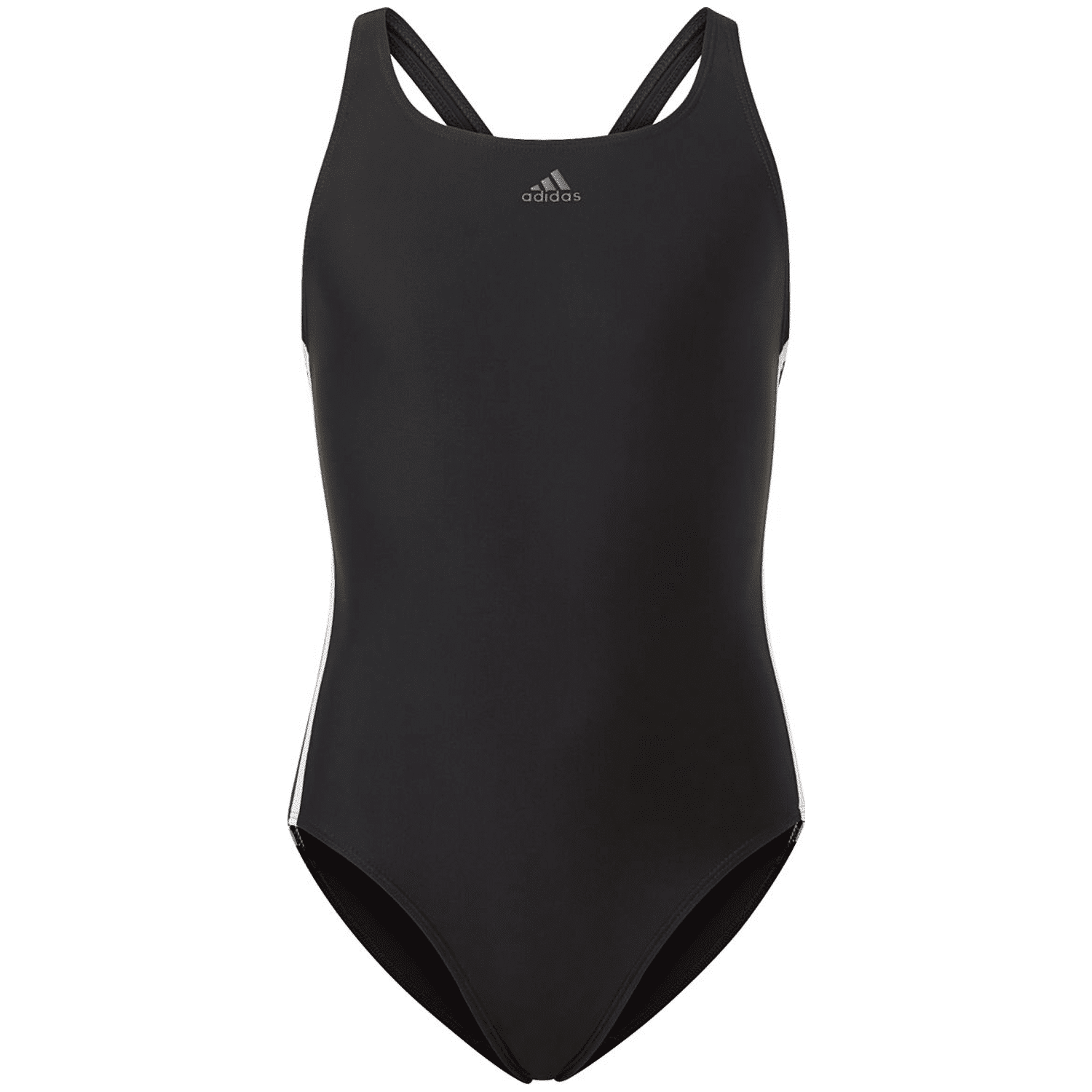 Athly V 3-Streifen Badeanzug Schwarz - Gr. - 128 von Adidas