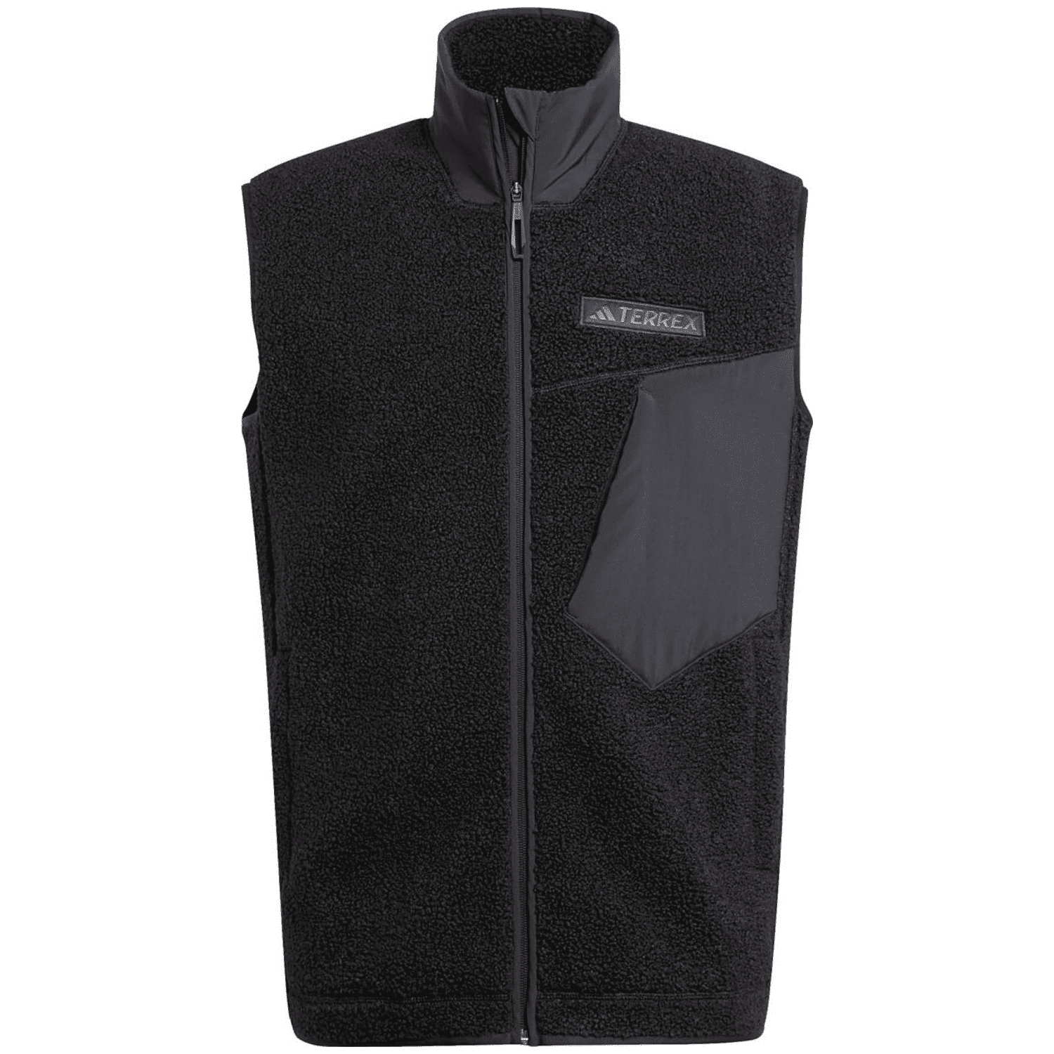 Terrex Xploric High Pile Fleece Vest Schwarz - Gr. - L von Adidas