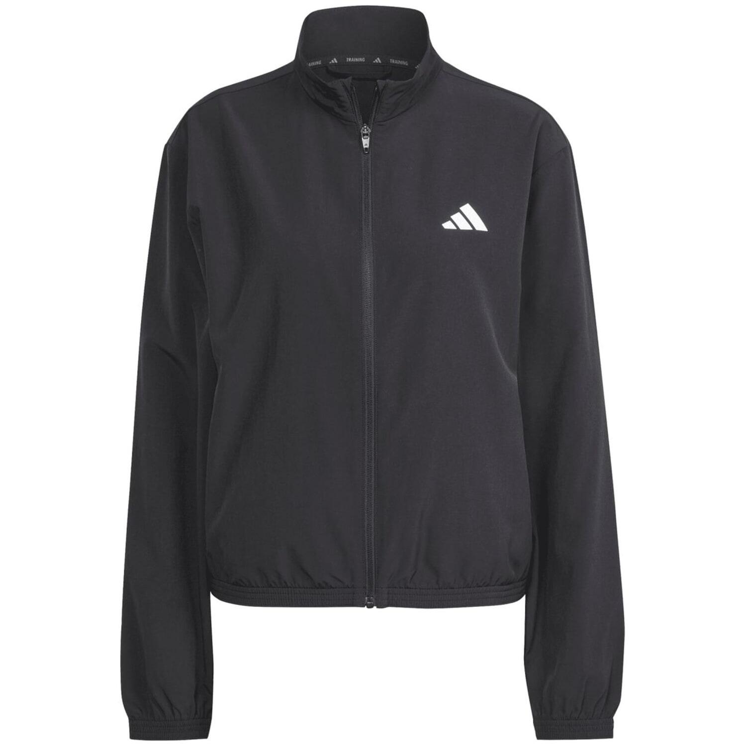 Train Essentials 3-Streifen Woven Warm-Up Jacke Schwarz - Gr. - L von Adidas