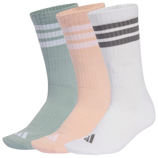 adidas - 3-Stripes Essential Concept Crew 3-Pack - Multifunktionssocken Gr 43-45 grau von Adidas