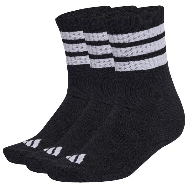 adidas - 3-Stripes Essential Concept Mid 3-Pack - Multifunktionssocken Gr 37-39 schwarz von Adidas