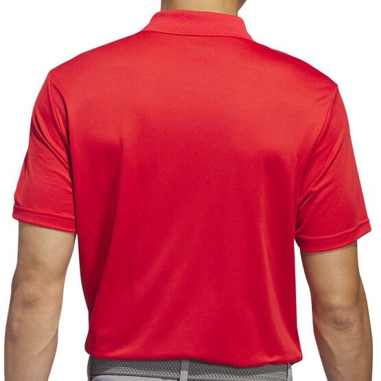 adidas ADI PERF Halbarm Polo rot von Adidas