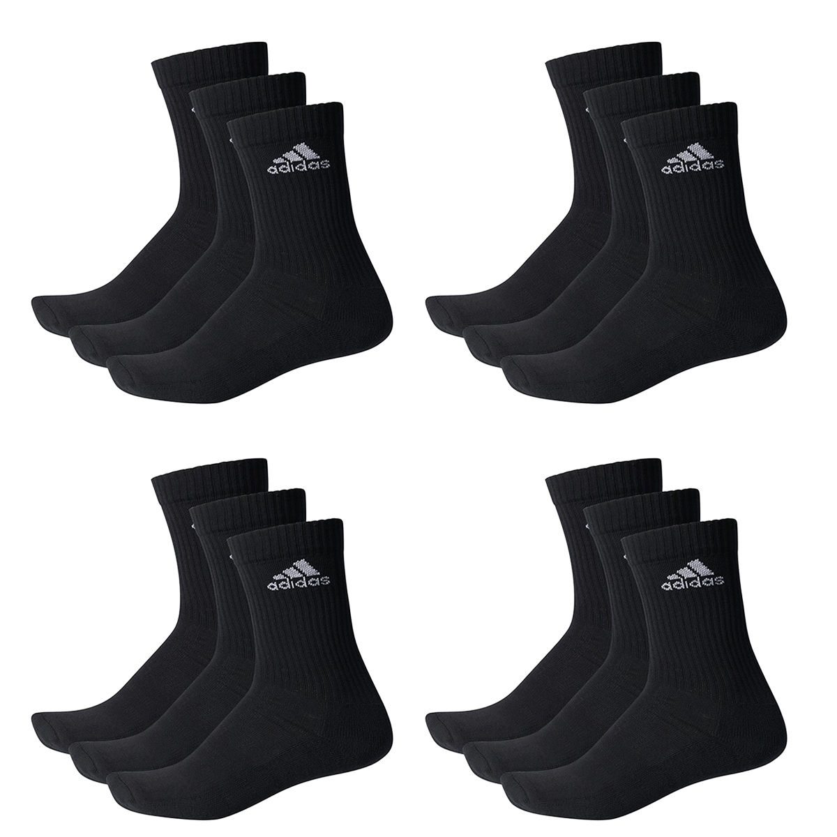 adidas CUSHIONED CREW Tennissocken Sportsocken Damen Herren Unisex 12 Paar von Adidas