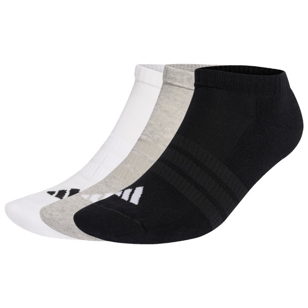 adidas - Cushioned Essential Low Cut 3-Pack - Multifunktionssocken Gr 37-39 schwarz von Adidas