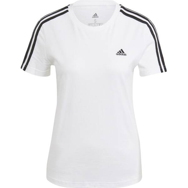 ADIDAS Damen Shirt LOUNGEWEAR Essentials Slim 3-Streifen von Adidas