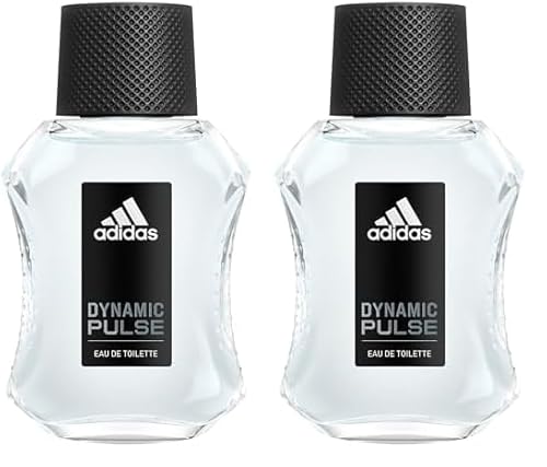 adidas Dynamic Pulse Eau de Toilette, vitalisierender, langanhaltender Herren-Duft mit Patschuli und Rosmarinöl, 50 ml (Packung mit 2) von adidas